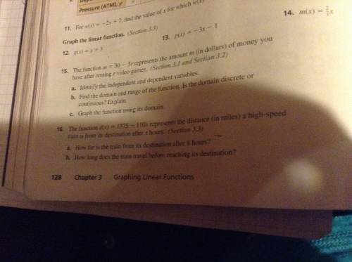 Please help me with part b of number 16.