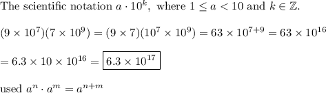\text{The scientific notation}\ a\cdot10^k,\ \text{where}\ 1\leq a