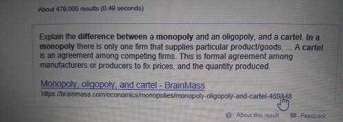 What is the difference between monopolies and cartels?