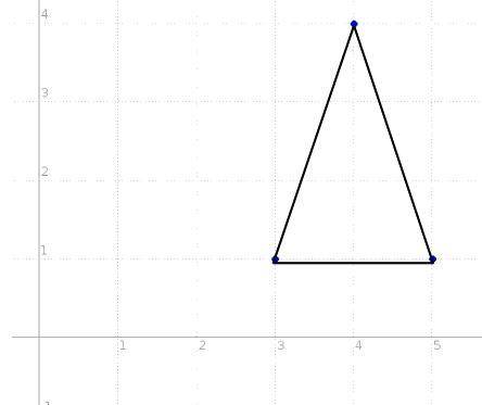 Abc is located at a (3, 1), b (4, 4), and c (5, 1). zackery says that ? abc is an equilateral triang