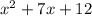 x^2+7 x+12