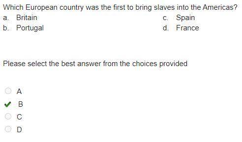 Which european nation was the first to bring slaves to the america’s