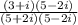 \frac{(3+i)(5-2i)}{(5+2i)(5-2i)}