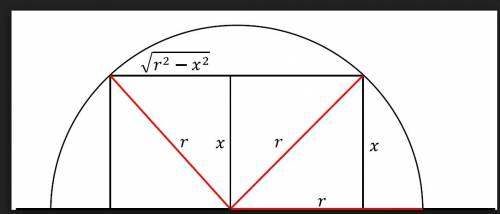 Arectangle is inscribed in a semicircle of radius 8 cm. what is the maximum area of the rectangle?