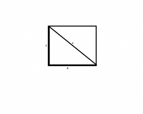Atriangle has squares on its three sides as shown below. what is the value of x?  three squares havi