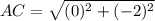 AC= \sqrt{(0)^2+(-2)^2}