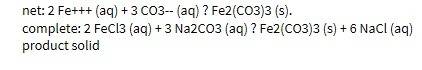 32. write the net ionic equation for the reaction of sodium phosphate with iron (iii) chloride. incl