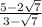 \frac{5-2\sqrt{7} }{3-\sqrt{7} }