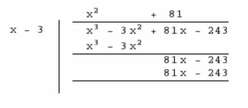 Will mark brainliest consider the polynomial expression below x^3-3x^2+81x-243 rewrite the polynomia