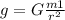 g=G\frac{m1}{r^2}