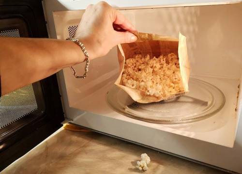 1. have you ever made microwave popcorn?  if so, what do you hear while the popcorn is in the microw
