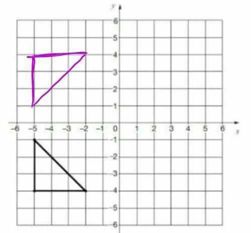 If you reflect the image over the x - axis, what are the new coordinates of the shape? - short answe