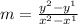 m=\frac{y^2-y^1}{x^2-x^1}