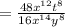 =\frac{48x^{12}t^8}{16x^{14}y^8}