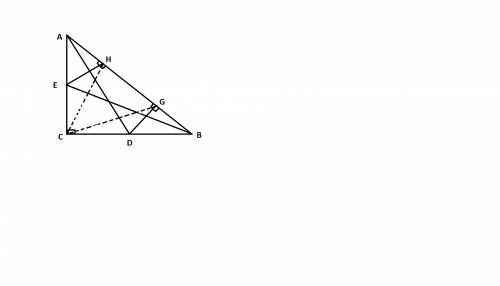 In δabc (m∠c = 90°), the points d and e are the points where the angle bisectors of ∠a and ∠b inters
