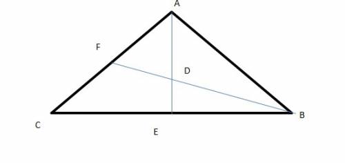1. in ∆abc the angle bisectors drawn from vertexes a and b intersect at point d. find ∠adb if:  m∠a