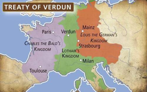 Treaty of verdun led to the formation of?
