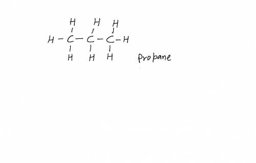 In an electron dot diagram of propane (c3h8), how many double bonds are present? onetwothreenone