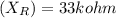 (X_{R}) = 33 k ohm