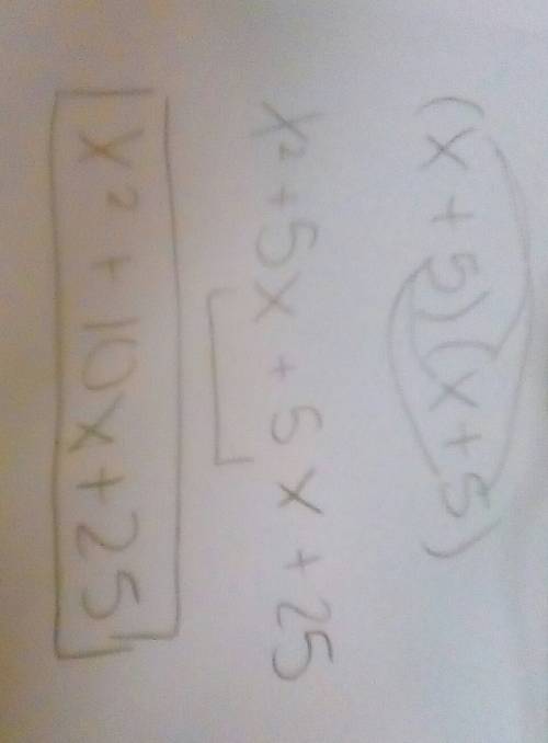 Solve. lets see if you know how to do this.(x+5)(x+5)