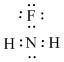 Below is the lewis structure of the fluoramine nh2f molecule. nfhh count the number of bonding pairs