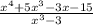 \frac{x^{4}+5x^{3}-3x-15}{x^{3}-3 }