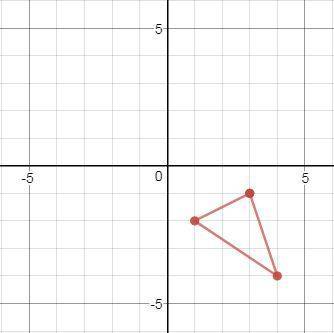 Triangle xyz is shown on the coordinate plane below:  triangle xyz on the coordinate plane with orde