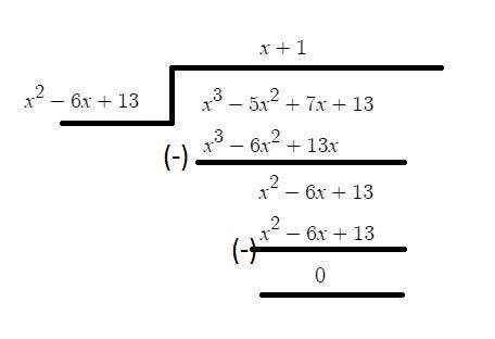 The polynomial equation x^3-4x^2+2x+10=x^2-5x-3 has complex roots 3+2i what is the other root?  use