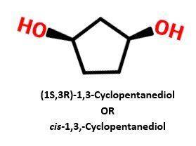 Draw the optically inactive stereoisomer(s) of 1,3-cyclopentanediol.