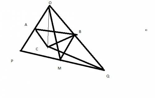 Oabc is a tetrahedron and oa=a, ob=b, and oc=c. the point p and q are such that oa =ap and 2ob = bq.