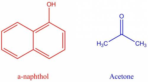 How could you separate a mixture of acetone and a-naphthol