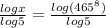 \frac{logx}{log5}=\frac{log(465^{8} )}{log5}