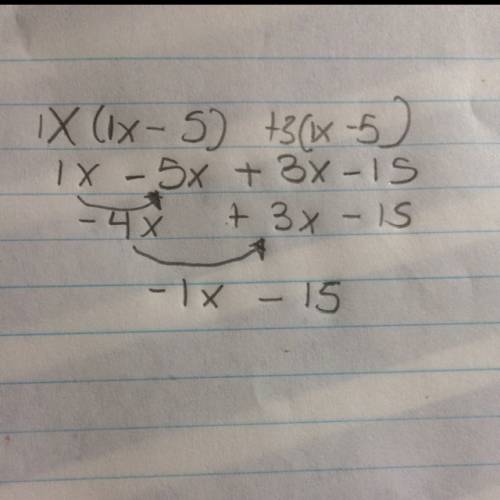 X(x-5)+3(x-5)  i really need  with this