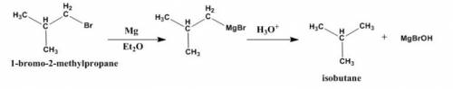 What organic product would be formed from the reaction of 1-bromo-2-methylpropane (isobutyl bromide)