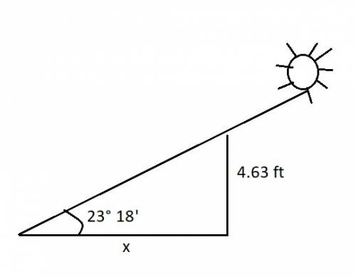 In one​ area, the lowest angle of elevation of the sun in winter is 23​° 18​'. find the minimum​ dis
