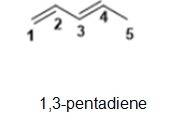 Give the structures of both 1,2 and 1,4 adducts resulting from reaction of 1 equivalent of hcl with