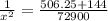 \frac{1}{x^2} =\frac{506.25+144}{72900}