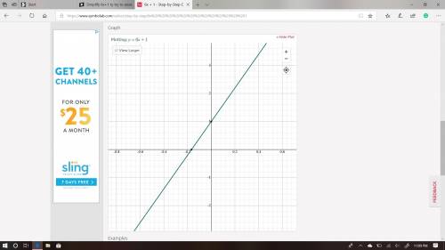 Simplify 6x+1 ty try to answer this and explain