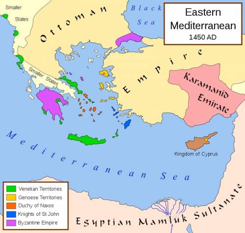 About how much larger at its height was the byzantine empire than at its smallest size?