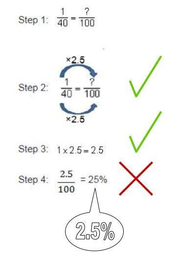 What was weston’s error? in step 2, the second fraction should have been out of a multiple of 40.in