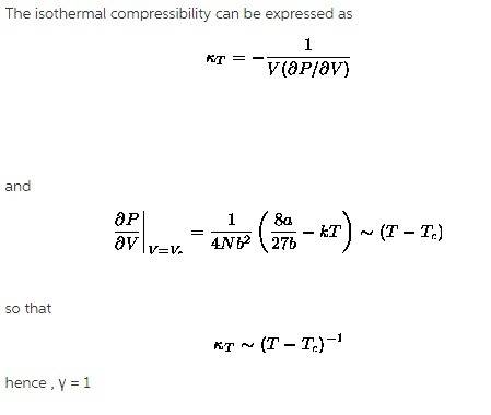 The isothermal compressibility for the hard sphere equation of state p(v-nb) = nrt is given by