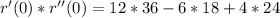 r'(0)*r''(0)=12*36-6*18+4*24