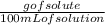 \frac{g of solute}{100 mL of solution}
