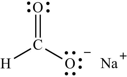 Part a draw the species sodium formate. the structure has been supplied here for you to copy. to add
