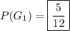 P(G_1) = \boxed {\frac{5}{12}}