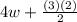 4w+\frac{(3)(2)}{2}