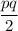 \dfrac{pq}{2}