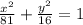 \frac{x^2}{81}+\frac{y^2}{16}=1