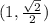(1,\frac{\sqrt{2}}{2})