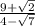 \frac{9+ \sqrt{2} }{4- \sqrt{7} }
